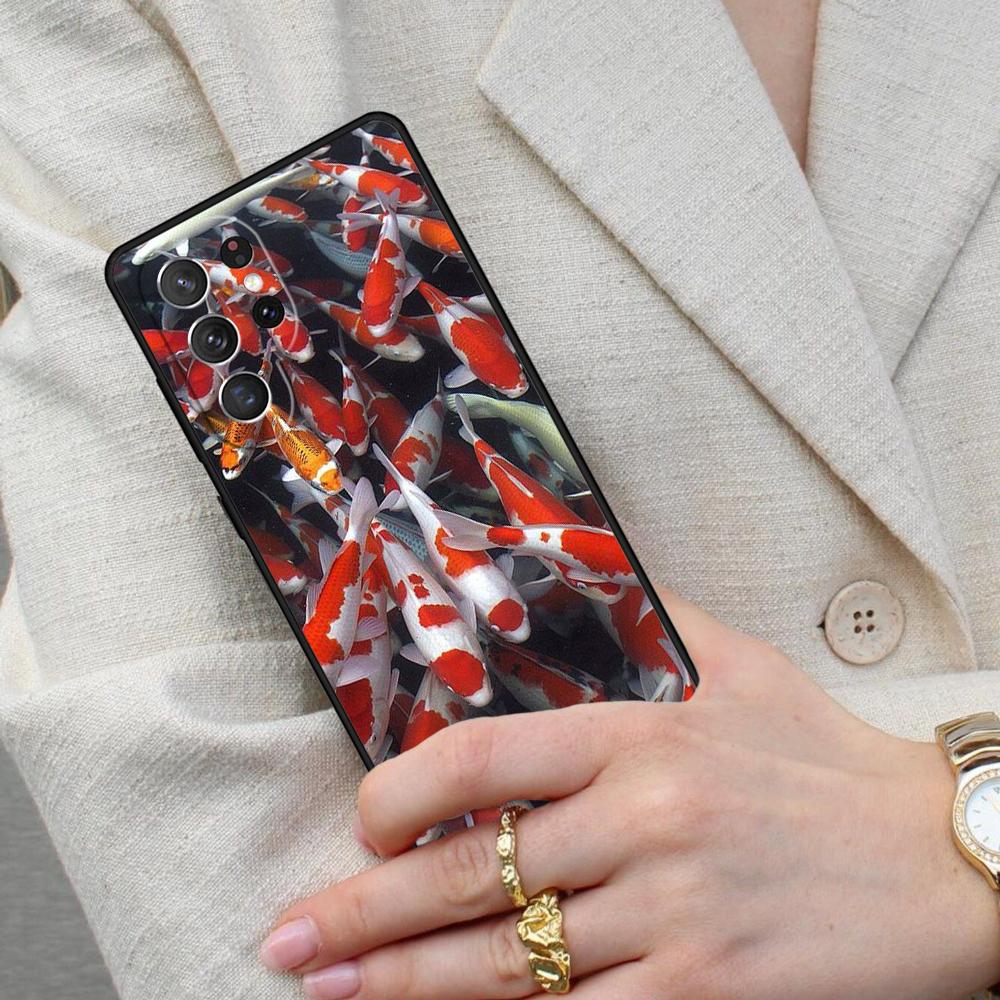 KOI CARP FISH Cell Phone Case for Samsung Galaxy S26 Ultra S25 S24 S23 S22 S21 S20 Note10 Cover