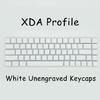 68Key Blank Keycaps, Thick PBT White Keycaps for AK680 RK68 DK68 Mechanical Keyboard Minimalistic White Keycap Set