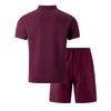 New Men’s Casual Double-pocket Short-sleeved Polo Shirt and Shorts Summer Fashion Set