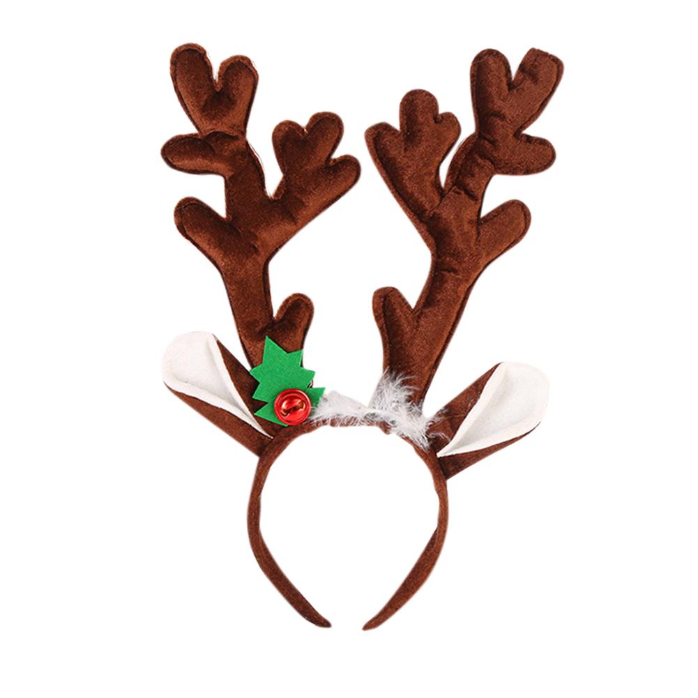 Christmas Hairband Fancy Antlers Elf Jingle Bells Head Hoop Costume Accessories