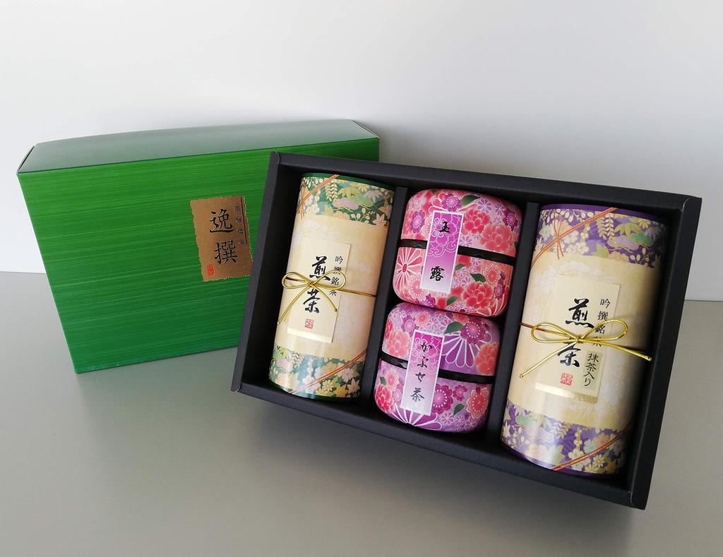 Tsuchikura and Sencha Gift Perfect for and Japanese Fuga Densho 50 "Gyokuro, Kabuse, Set" - Year-end Gifts, Thank-you Gifts, Tea. -