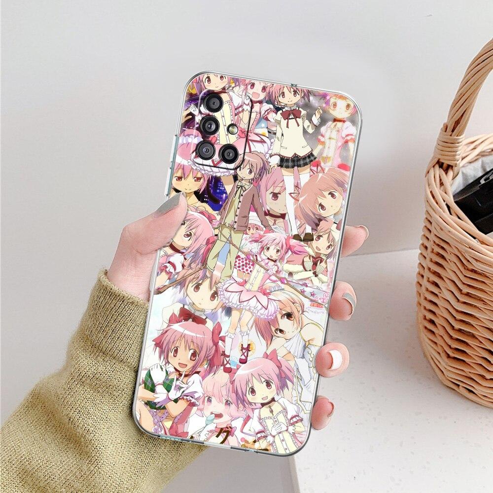 

Чехол для телефона Anime Puella Magi Madoka Magica для Samsung Galaxy A51 A71 A21S A12 A11 A31 A41 A52 A32 5G A72 A01 A02S Прозрачный чехол Samsung A50