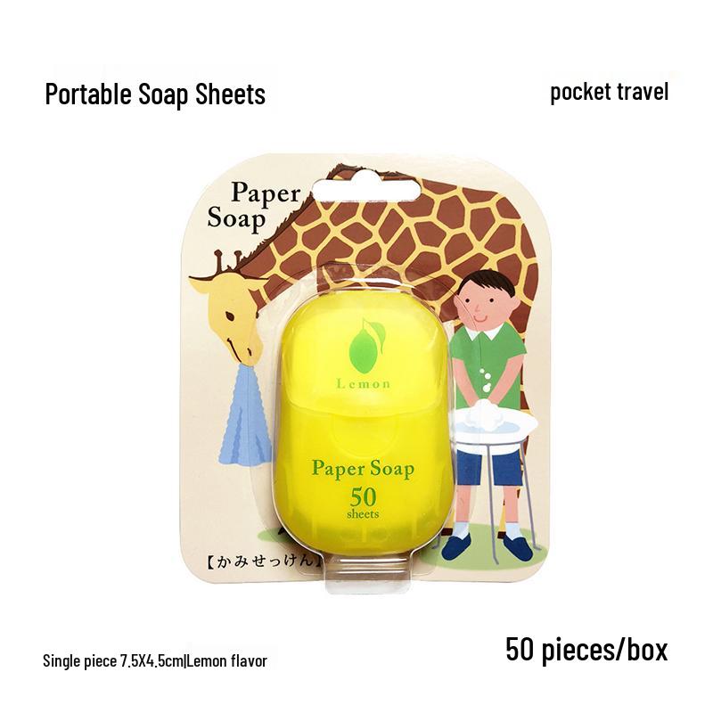 Portable Antibacterial Soap Sheets for Travel and School