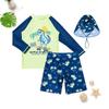 Boys' Dinosaur Print Split Swimsuit Set
