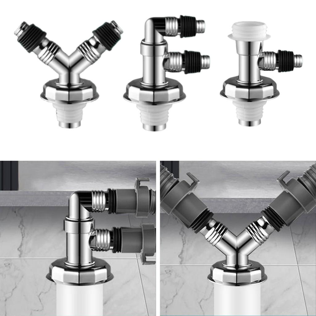 Upgrades Washing Machine Drain Pipe Adapter ABS Drain Hose Connector Easy To Install Washing Machine Drain Hose Joint