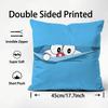 Cute Anime D-DoraemonS Cushion Cover Pattern Printed Pillowcase for Living Room Sofa Cushion Cover & Bedroom Decor