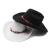 Solid Edge Top Hat Wool Hat Panama Jazz Felt Hat Men'S And Women'S Curled Wool Top Hat