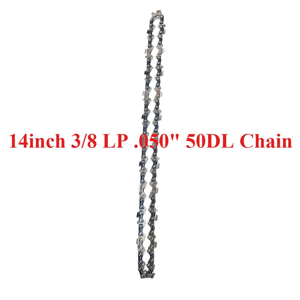 10/12/14/16 Inch Chainsaw Chains Guide Bar 3/8 LP Pitch .050" Gauge 40/44/45/50/52/53/56/57/59 Drive Links Garden Tool Parts