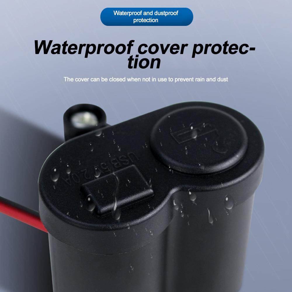 DC 12V-24V USB Ports Socket 3.1A With Switch Charger Built-In Car Camper Multi Plug Port Adapter Charger Recessed Cars