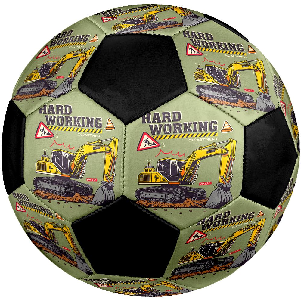 Excavator Theme Size 5 Soccer Ball, Suitable for Both Indoor and Outdoor Matches, a Gift Suitable for Everyone.