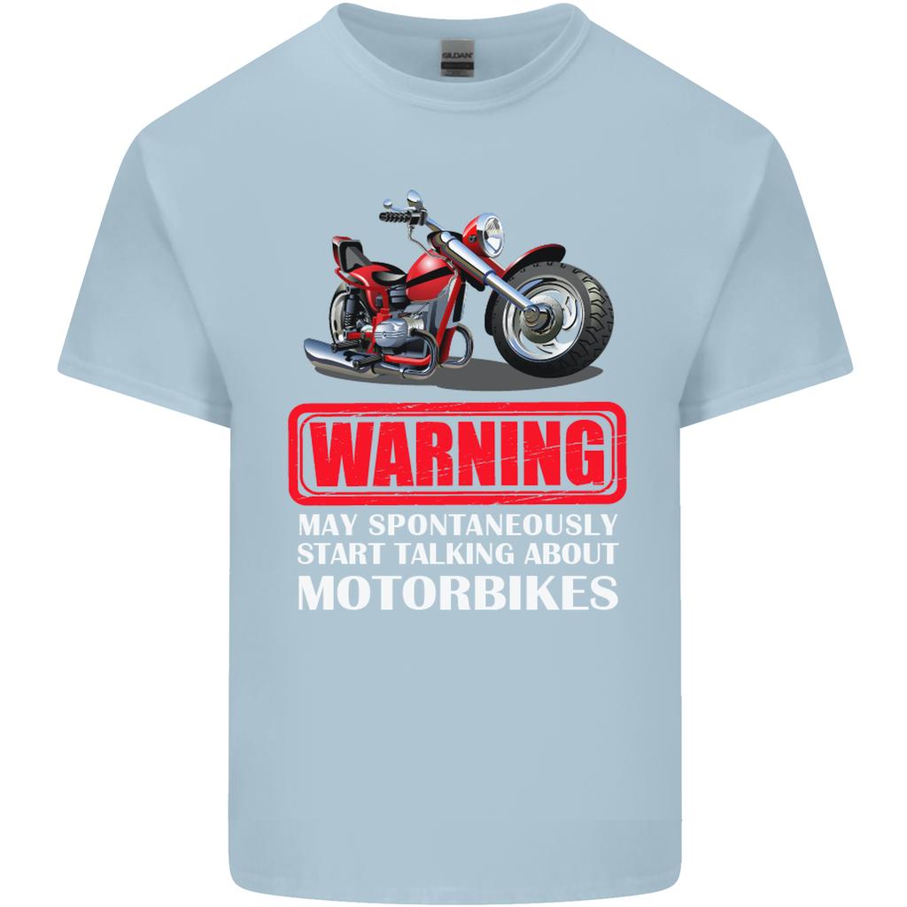 May Start Talking About Motorbikes Funny Unisexs Light Cotton TShirt