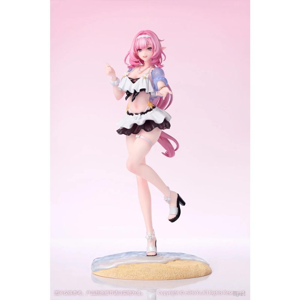 23CM Elysia Figure Anime Honkai Impact 3rd Cute Desktop Swimsuit Beach Model Desktop Toy Gift Collection Ornaments PVC