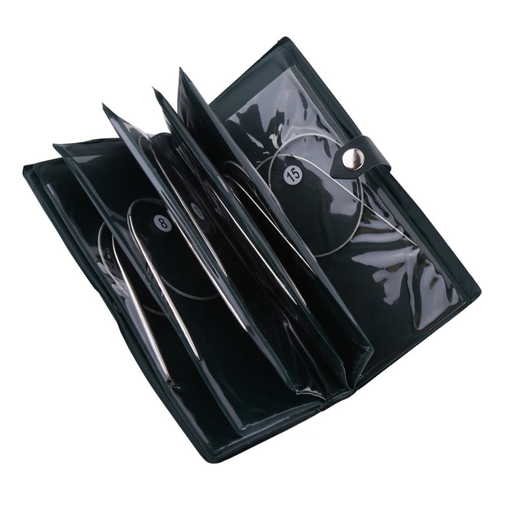 11pcs Steel Stainless Circular Needle Knitting Tools Crochet Craft Accessories 31.5   (80cm)