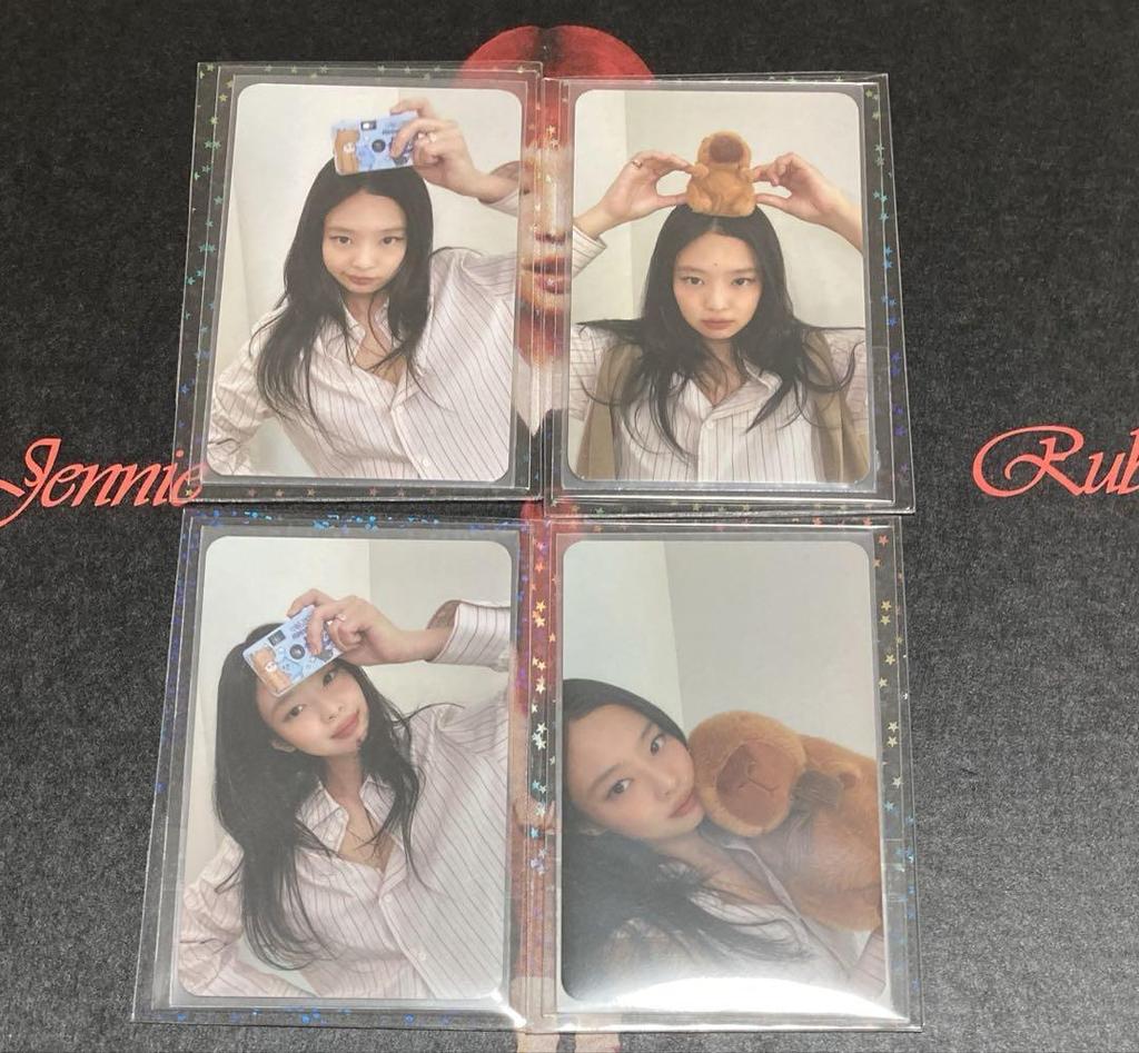 [USED] Jennie Ruby Makestar trading cards 4 pieces Lakidro