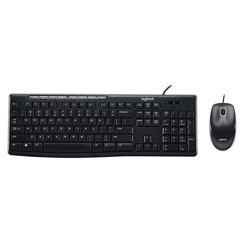 Logitech MK200 Wired Multimedia Keyboard and Mouse Combo
