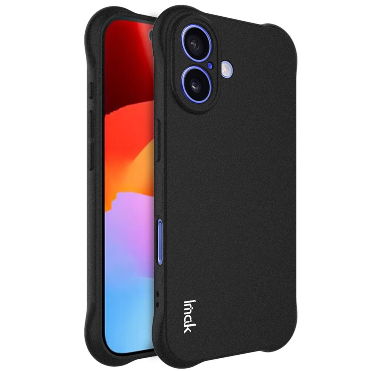 

IMAK For iPhone 17 Case TPU Phone Cover Airbag Shockproof Protection Matte Black