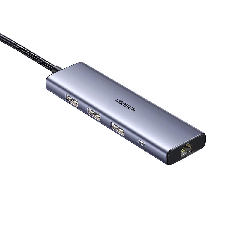 UGREEN CM512 USB-C/A to Gigabit Ethernet Adapter Hub