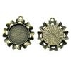 Bezel Base Blanks For DIY Resin Jewelry Fit 16mm Round Cabochon Setting Pendants