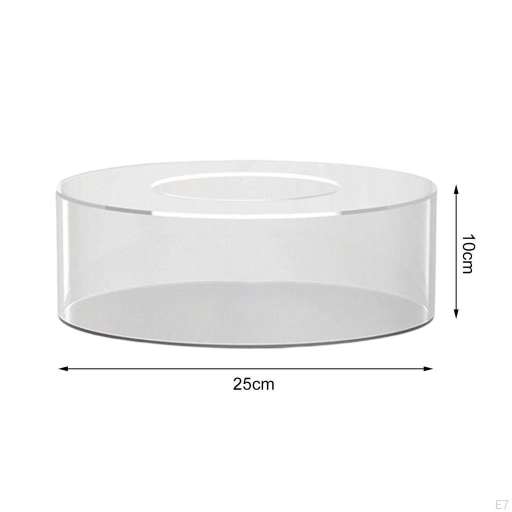 Acrylic Cake Display Board Decor Tool Round Tabletop DIY Decorative Centerpiece Fillable