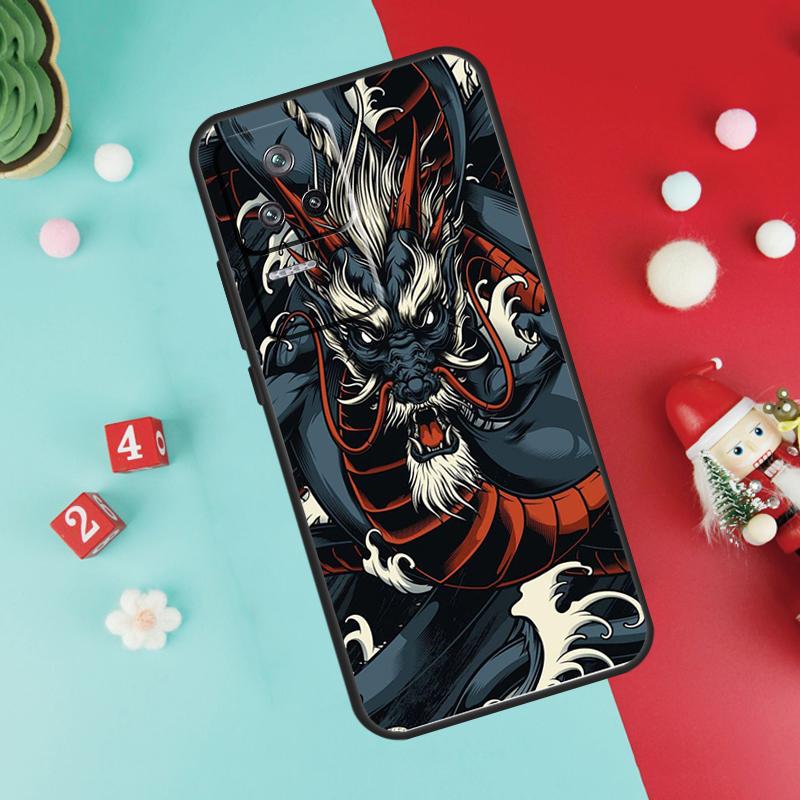 Japanese Dragon Art Funda For Xiaomi 17 Pro Max 13 14 15 Ultra 14T 15T Pro POCO F7 F5 F6 X3 X5 X6 X7 Pro Case