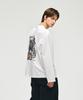 ZIOSONGZIO [Collection] Splin Artwork Long Sleeve White Bi2Ts212Wh