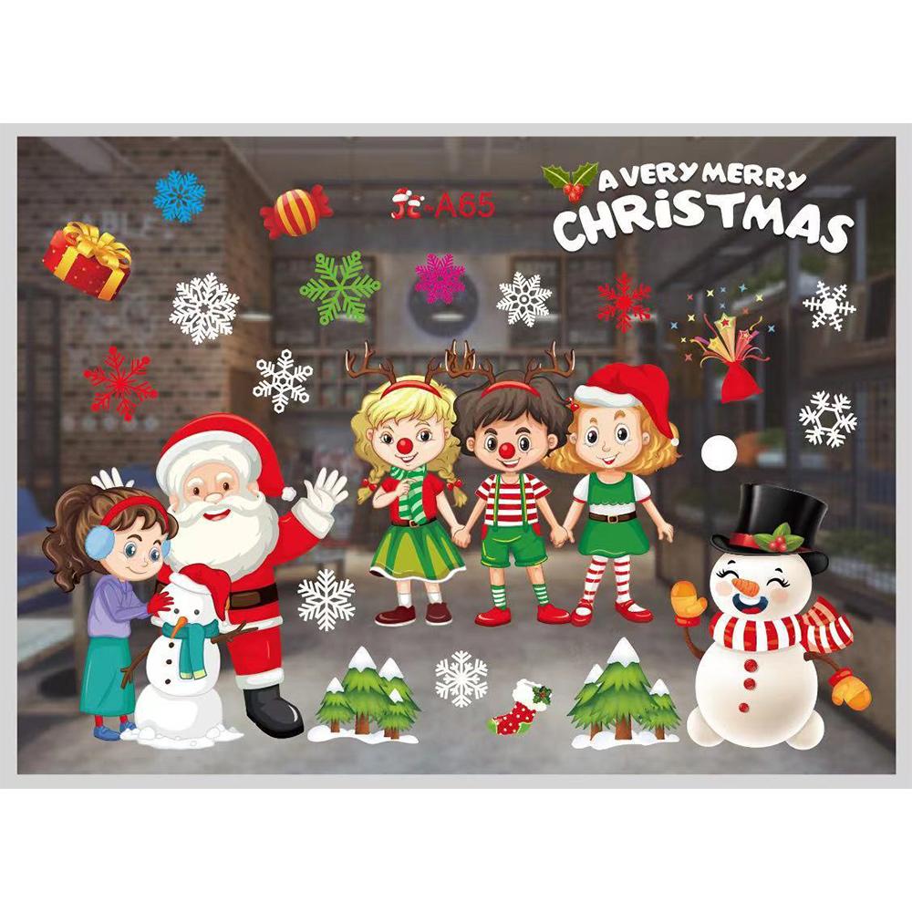 Buy Decor Removable Creativity Christmas Window Sticker Merry Christmas