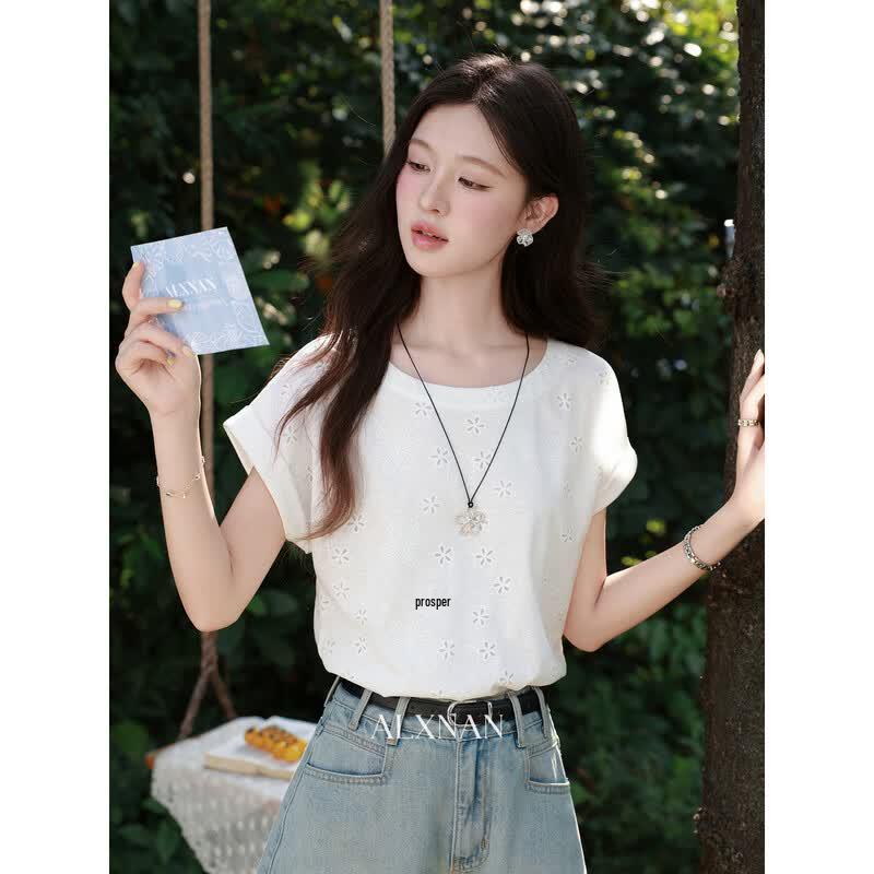 Lu Xiangnan Women s Loose White T-Shirt S