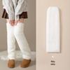 Women's Coral Fleece Over-the-Knee Socks - Warm Velvet-Enhanced Knee Pads & Leg Warmers for Autumn/Winter.