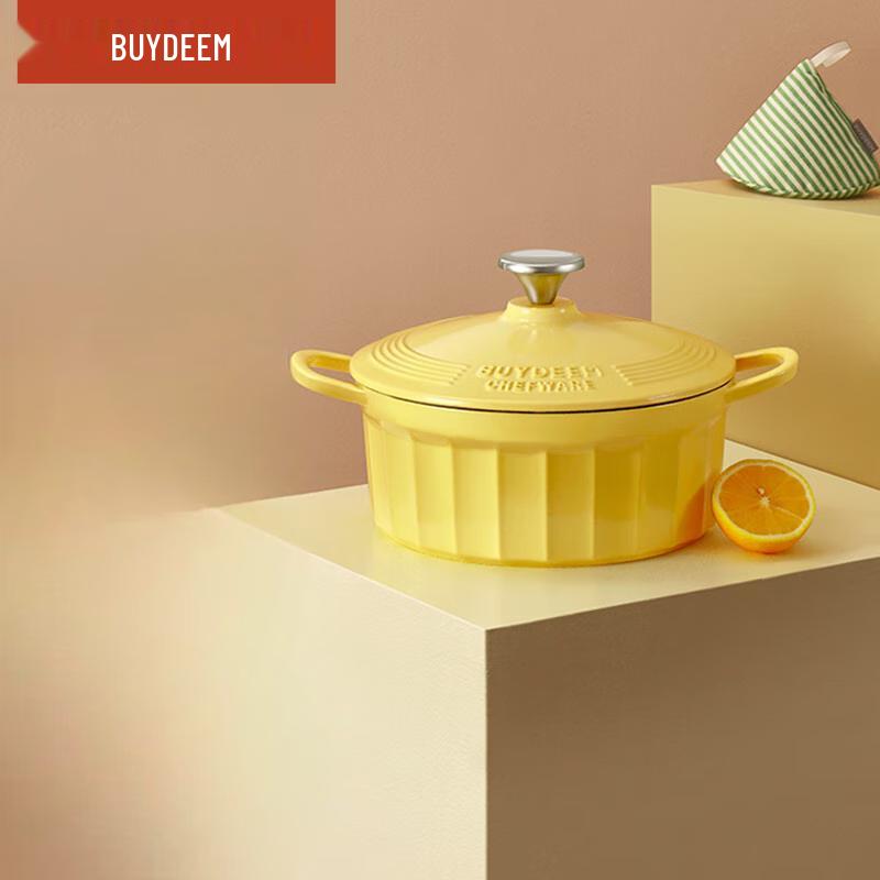 Buydeem Enamel Cast Iron Pot