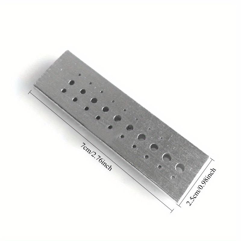 

1 PC Stainless Steel Riveting Stake Tool 30 Holes Punch Block Jewelers Repair Tool Watchmaker Watch Accessories Repairing Tools Black