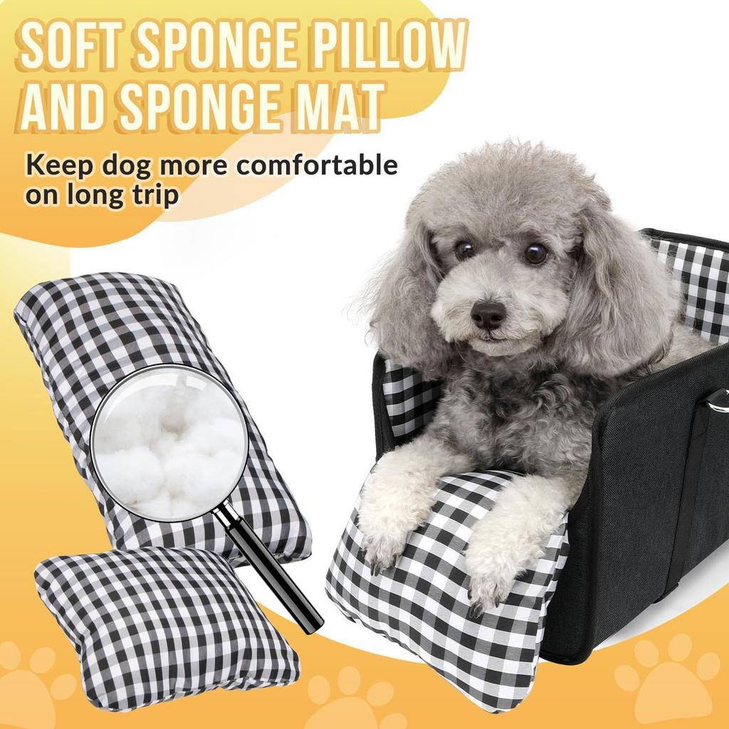 Console Dog Car Seat Non Slip Portable Center Console Dog Safety Car Seat Booster for Travel