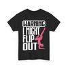 Gymnastics T-Shirt Mens Womens Tees Top, Warning I Might Flip Out Gymnastics Lovers GymnasT Shirt Mens Womens Tees Top