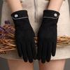Warm Gloves Three-Line Cycling Rabbit Velvet Men'S And Women'S Fashion Cold-Proof Touch Screen Velvet Outdoor Autumn And Winter Gloves