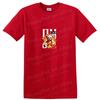Teddy Bear Fire Graphic T Shirt Cute Funny Kids Tee Cartoon Flame Design