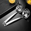 Shell Shape Stainless Steel Flatware Serving Long Handle Slotted Spoons Serving Spoons For Buffet Banquet Cooking And Kitchen