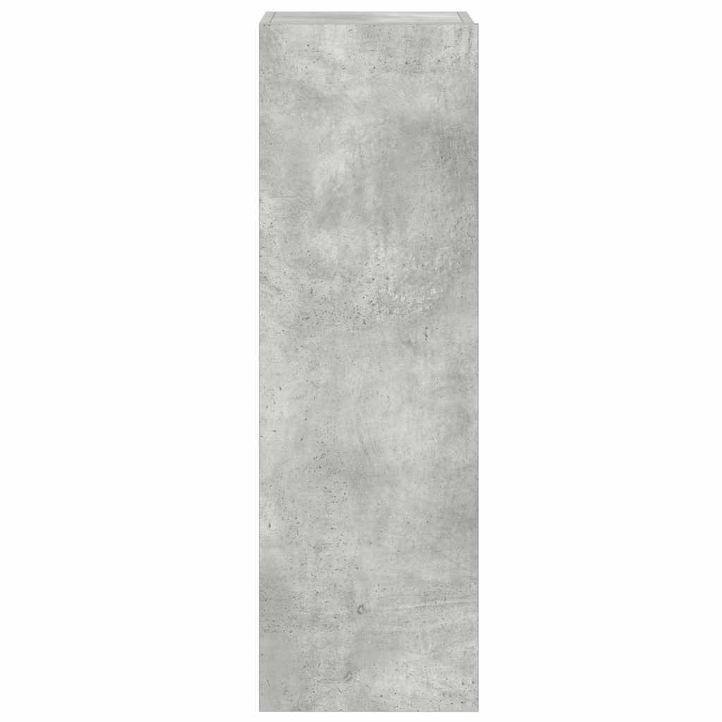 3 piece TV cabinet set concrete grey particleboard
