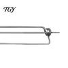 Rust Proof Kitchen Fork Chicken Wing Grill Skewers, Stainless Steel Barbecue Wings Fork, Heat Extended Handle BBQ Resistant Clamping Utensil