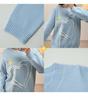 Shuangtian Winter Plus Size Women's Heart Pattern Knit Sweater