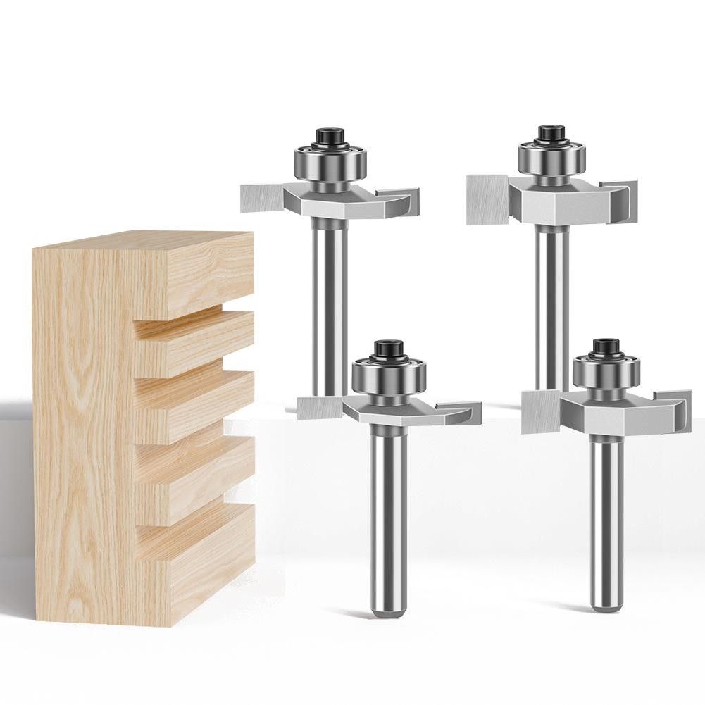 6 Handle 12 Handle Ball T-Knife Woodworking Milling Cutter Slotting Cutter Notch Cutter Begonia Angle Alloy Cutter Head Trimming Machine Tool Head