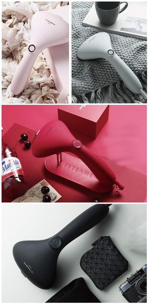 iSTEAMER Clothes Steamer Hanger Steam Iron Hay Fever Prevention 25 Second Time Saving Steam 580g Ultra Light Disinfecting, Deodorizing, IST-BK (Black)