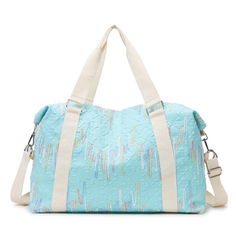 Fresh and lightweight short-distance outing portable travel bag women's trendy yoga bag outing picnic ingredients storage bag