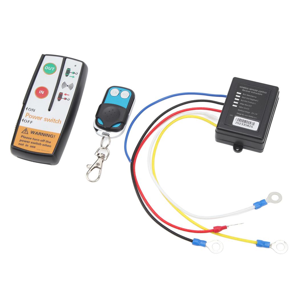 Wireless Winch Remote Control Kit 12V 24V Fast Response 50 Feet Accurate Control with Receiver For Truck ATV SUV