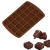 Cake Make 24-Cavity Silicone Squares Baking  Chocolate  Bakeware