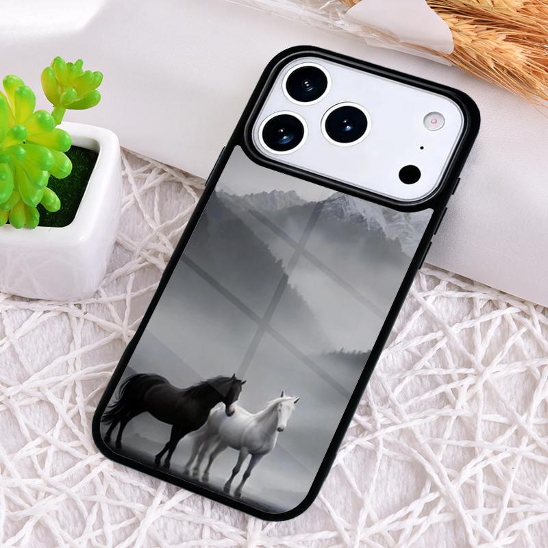 

Beautiful Moutains With Horse Phone Case for iPhone 17 Air 16 15 11 12 14 13 Pro Max Shockproof Cover iPhone Air