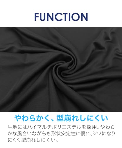 Phiten RAKU T-Shirt, Black/Grunge (White), Size L