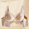 Gray Wireless Support Bra with Mesh Cutout and Wide Straps