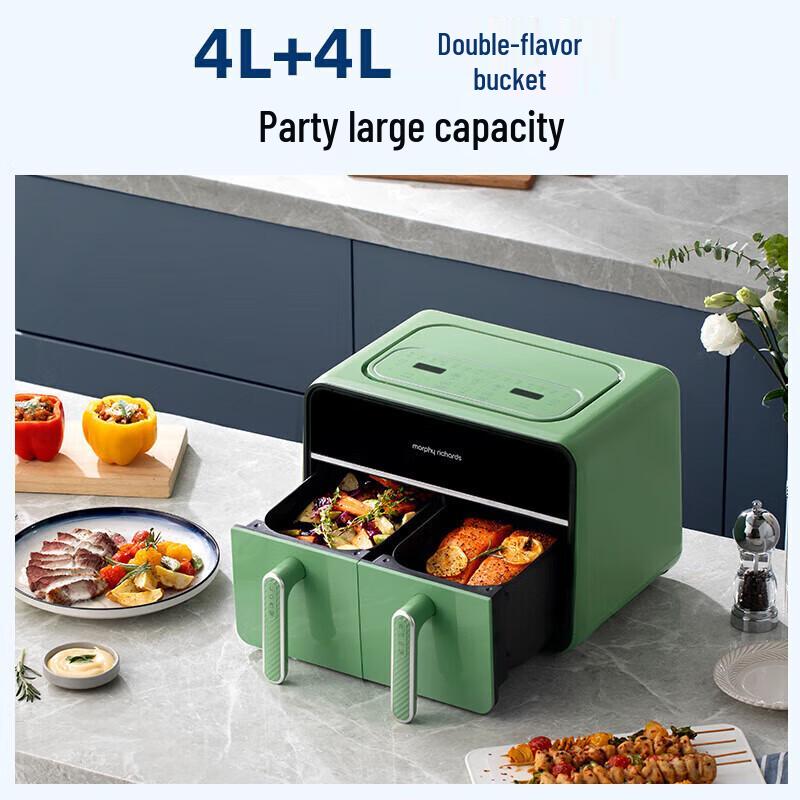 Morphy Richards 8L Smart Heißluftfritteuse & Dampfofen CN-Stecker (Adapter enthalten)