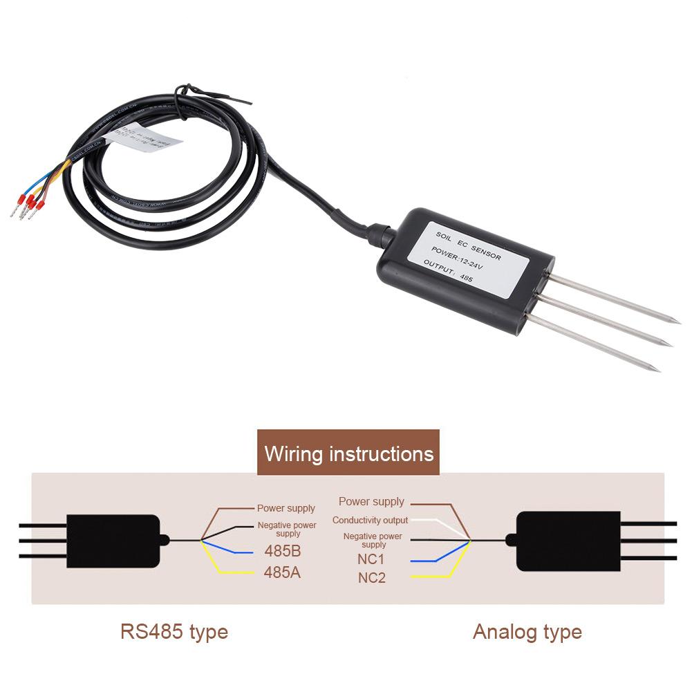 Transmițător Senzor de Umiditate a Solului, Temperatură, CE, de Înaltă Precizie, Rezistent la Apă, Detector Tester de Fertilitate a Solului