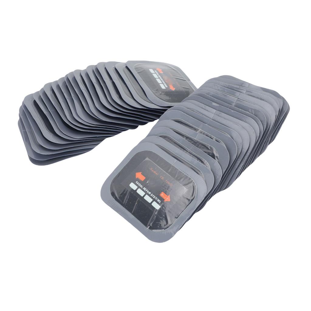 40Pcs Radial Tire Repair Patches 65x80mm Universal Rubber Tire Patch Kit for Cars Motorcycles Trucks