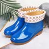 Rain boots women's low tube non-slip fashion kitchen women's rain shoes short tube fashion water shoes beef tendon sole adult water shoes